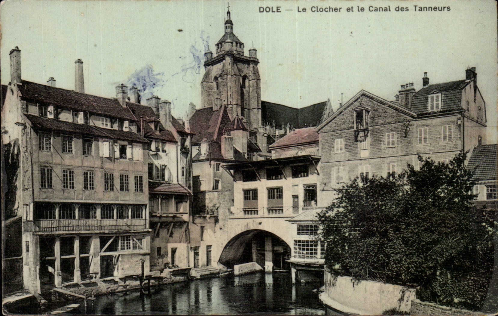 Dole — The Clock Tower and the Tanners' Canal — H. Brunnet Editions, n° 53