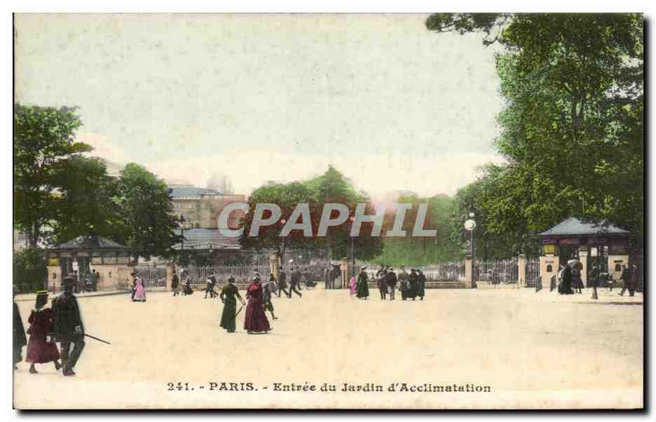 Paris CPA Entree du jardin d'acclimatation 