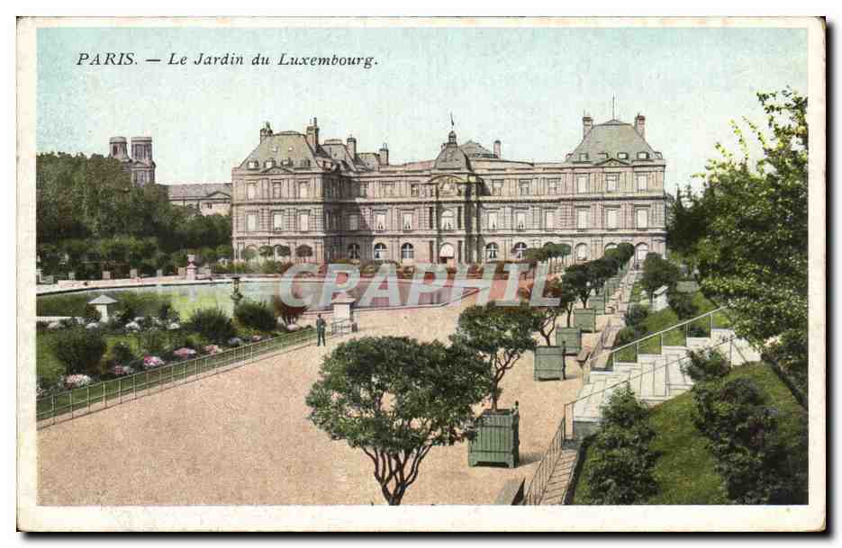 Paris CPA Jardin du Lxuembourg