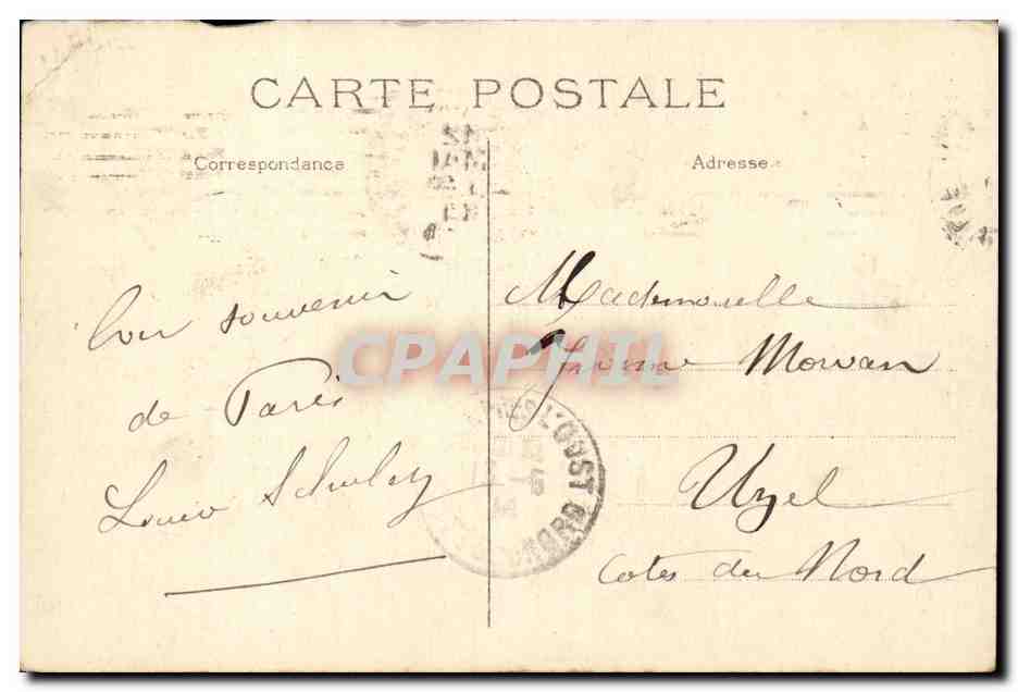 Paris CPA Hotel des Invalides Entree principale — Rückseite