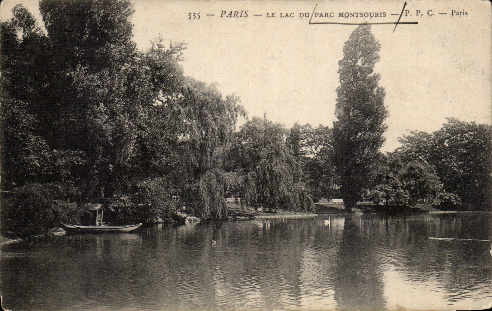 Paris CPA Le lac du parc Montsouris