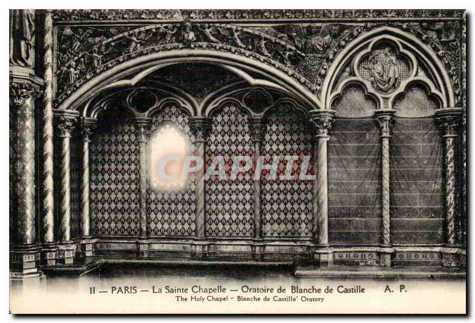 Paris CPA La Sainte Chapelle oratoire de Blanche de CAstille