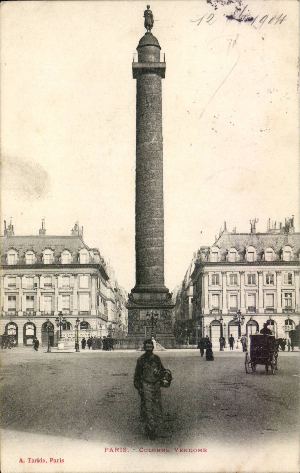 Paris CPA Colonne Vendome 