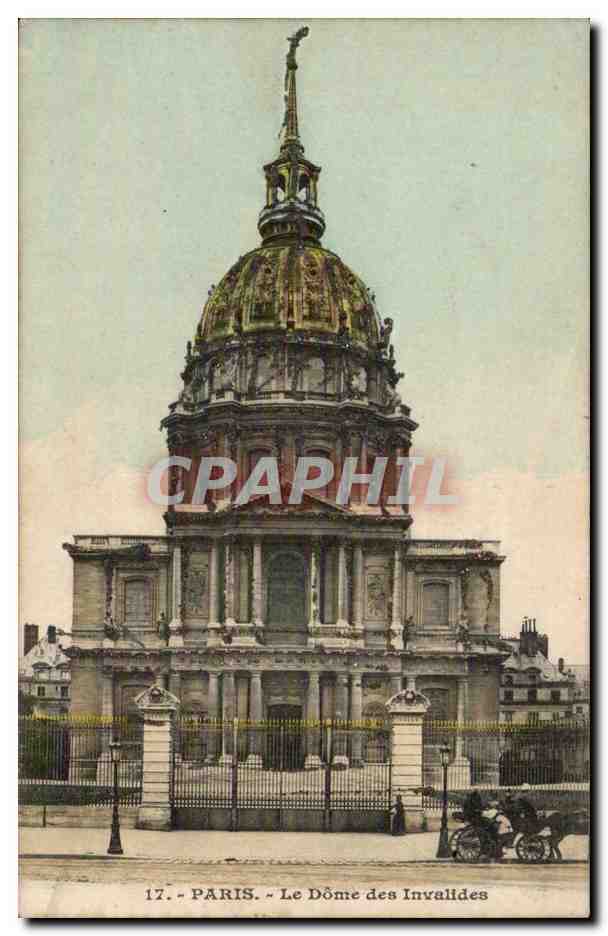 Paris CPA Dome des invalides (avec brillants)