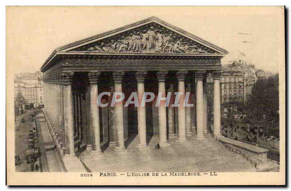 Paris CPA L'eglise de la Madeleine