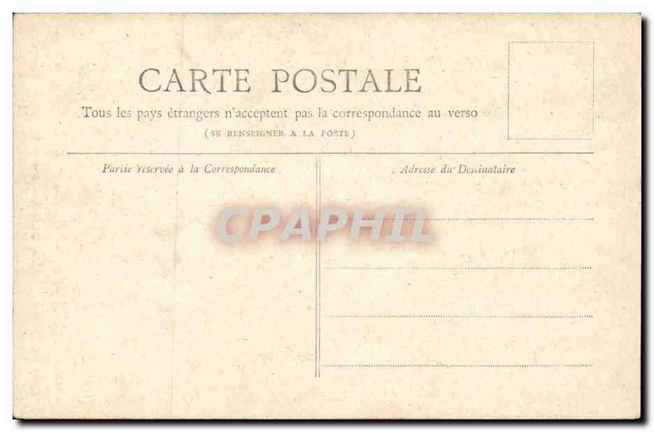 Paris CPA Place de la Republique — Verso