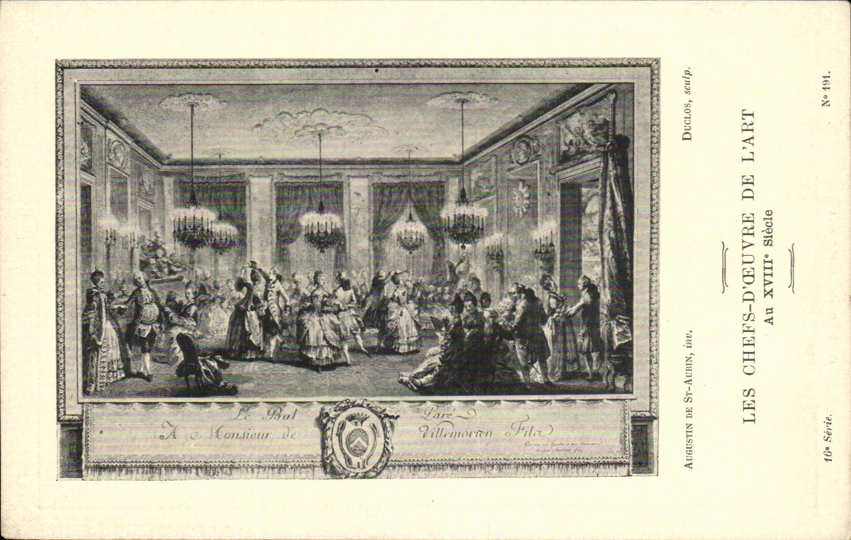 CPA Les chefs d'oeuvre de l'art Le bal Augsutin de St aubin Duclos