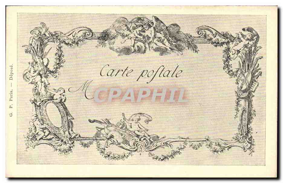 CPA Les chefs d'oeuvre de l'art Le garcon Cabartier Chardin Cochin — Verso