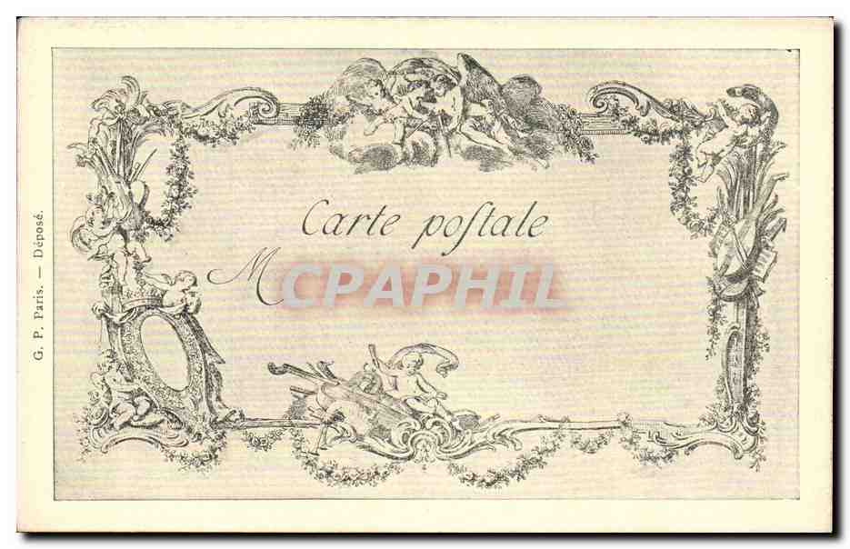 CPA Les chefs d'oeuvre de l'art Le Toton Cabartier Chardin Lepicie — Verso