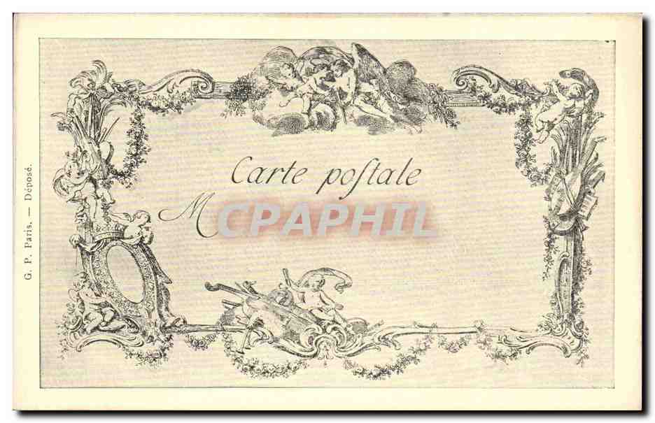 CPA Les chefs d'oeuvre de l'art La fontaine Chardin Cochin — Rückseite