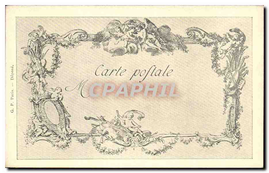CPA Les chefs d'oeuvre de l'art Le chateau de cartes Chardin Filloeul — Rückseite