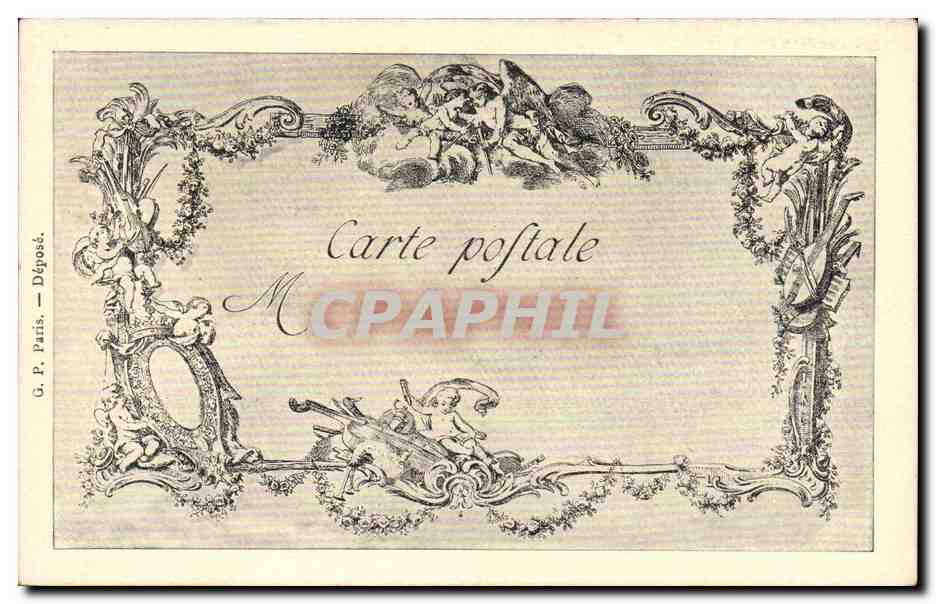 CPA Les chefs d'oeuvre de l'art L'instant de meditation Chardin Surugue — Rückseite