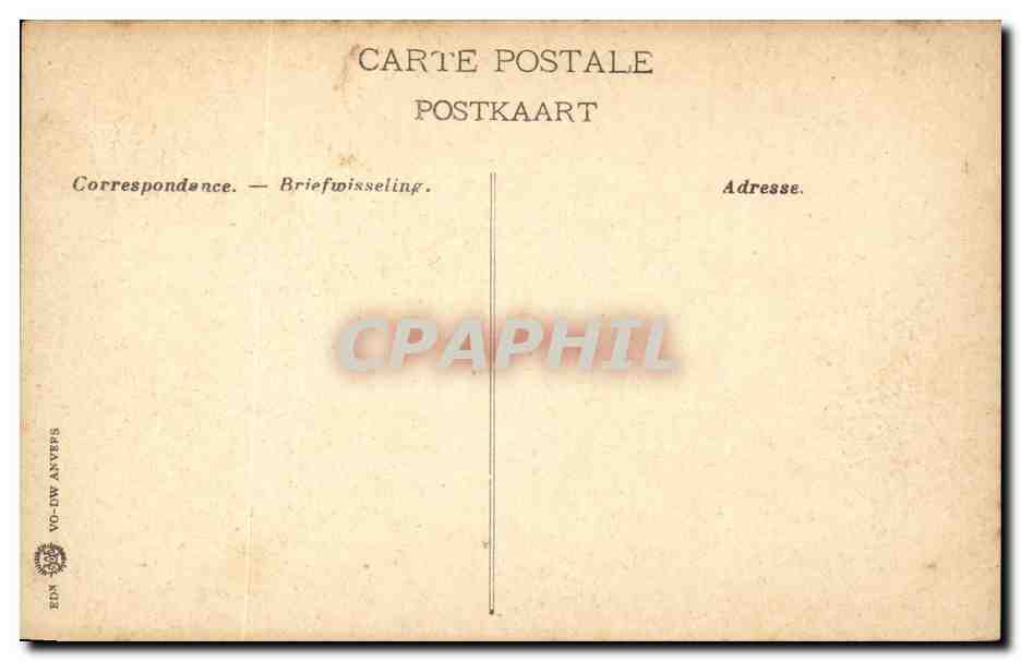 CPA Anvers Coin de la grand place — Back