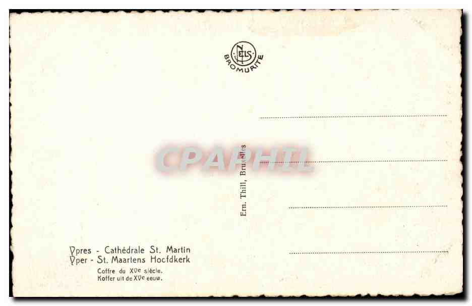 Coffre du XVe siècle — Cathédrale St. Martin, Ypres — Verso