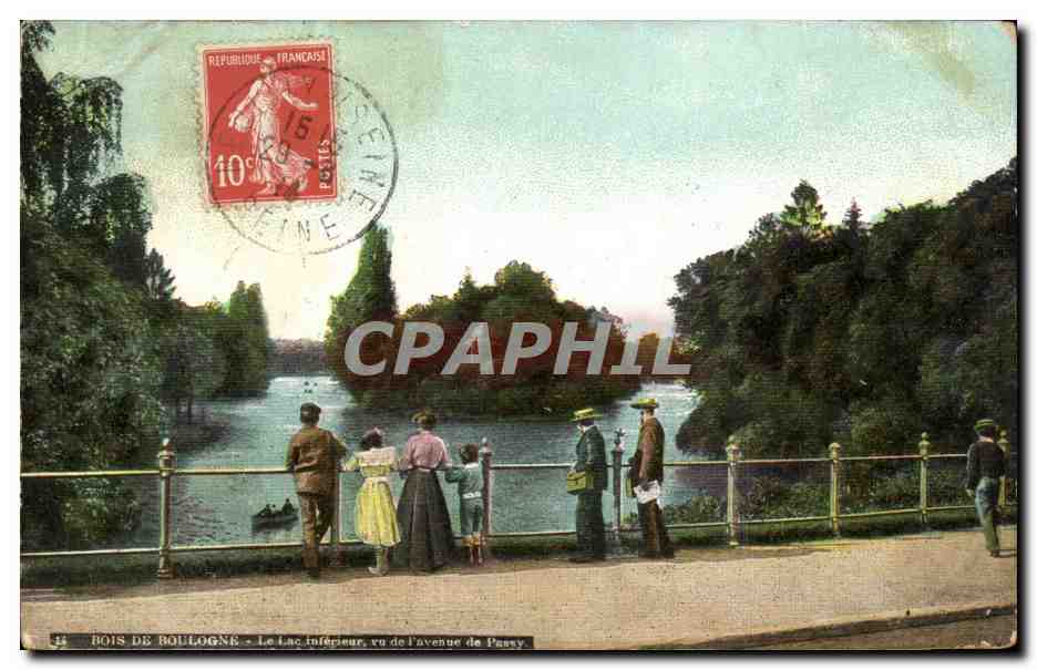 Paris CPA Bois de Boulogne Vue de l'avenue de Passy
