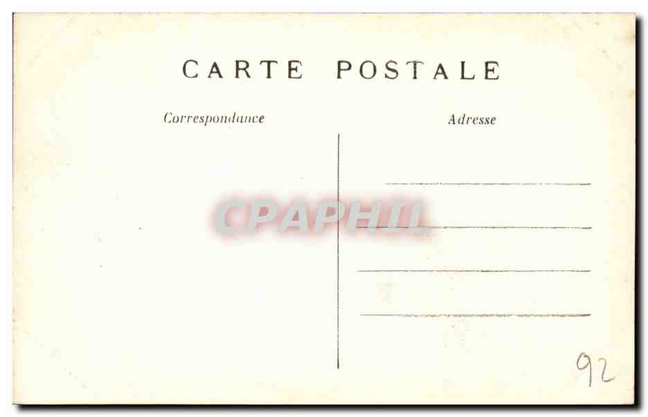 Paris CPA Roseraie de Bagatelle — Rückseite