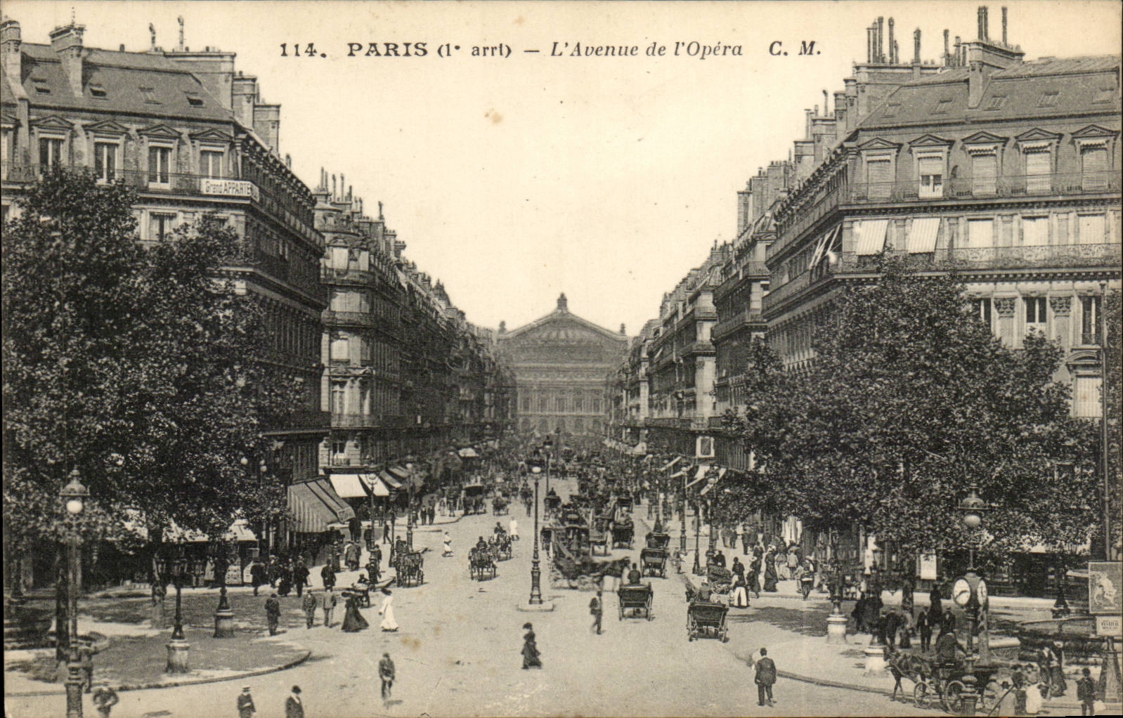 Paris CPA Avenue de l'Opera