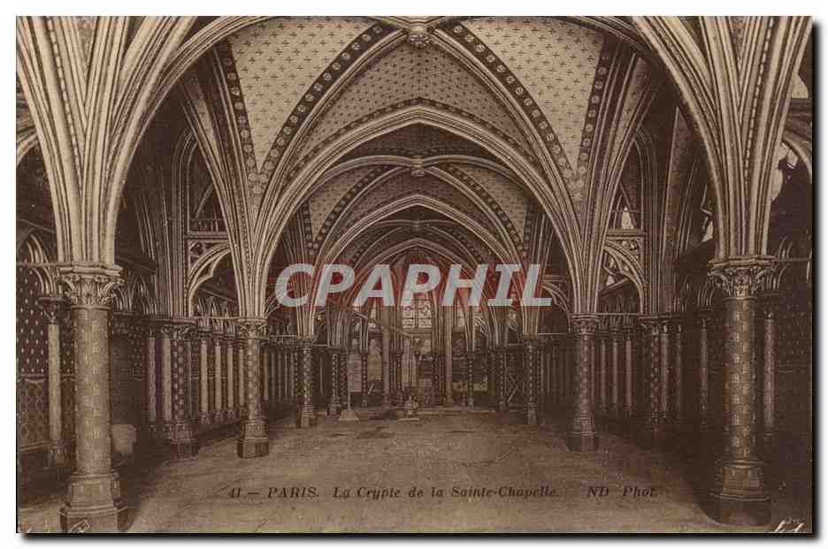 Paris CPA Crypte de la Sainte Chapelle