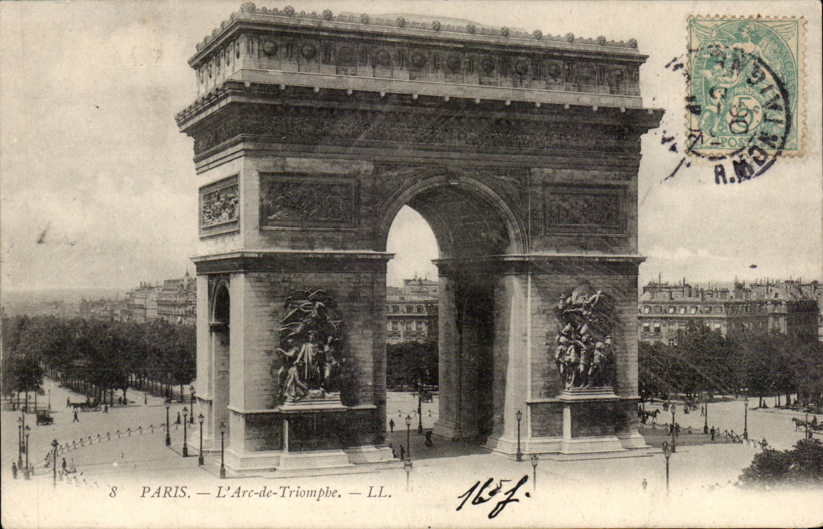 Paris CPA Arc de Triomphe