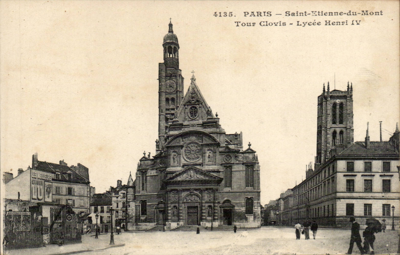Paris CPA Eglise Saint Etienne du Mont Tour Clovis Lyce Henri IV
