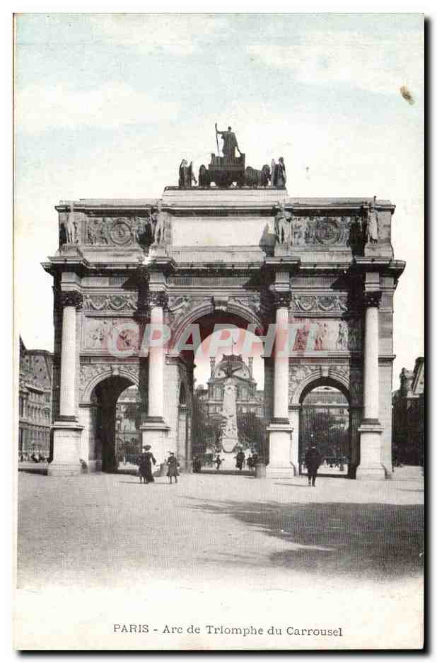 Paris CPA Arc de triomphe du Carrousel