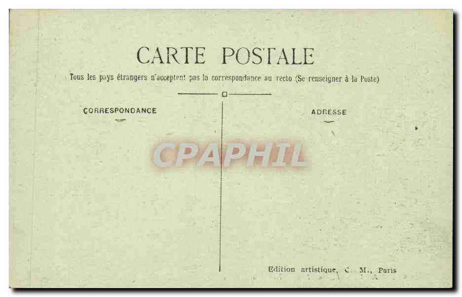 Paris CPA Le Pantheon Interieur — Verso