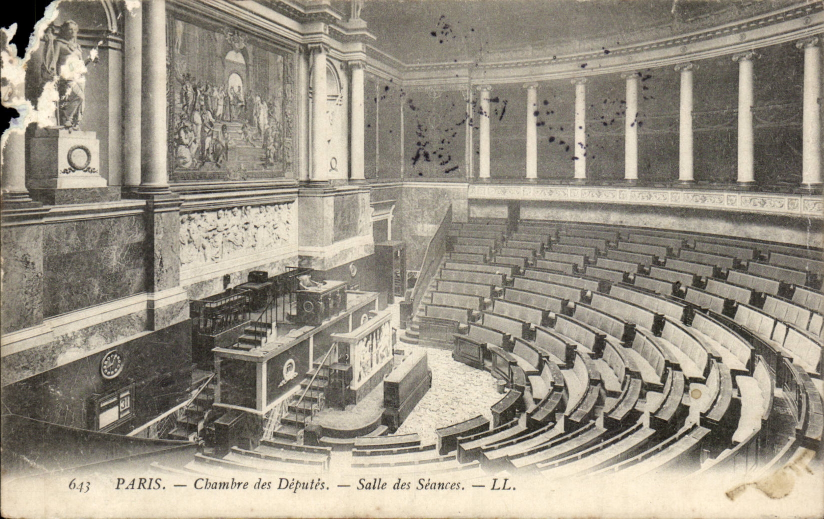 Paris CPA Chambre des deputes SAlle des seances