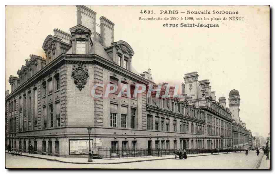 Paris CPA Nouvelle Sorbonne et rue Saint Jacques