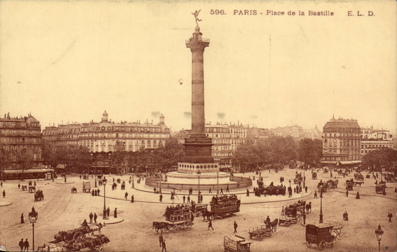 Paris CPA Place de la Bastille