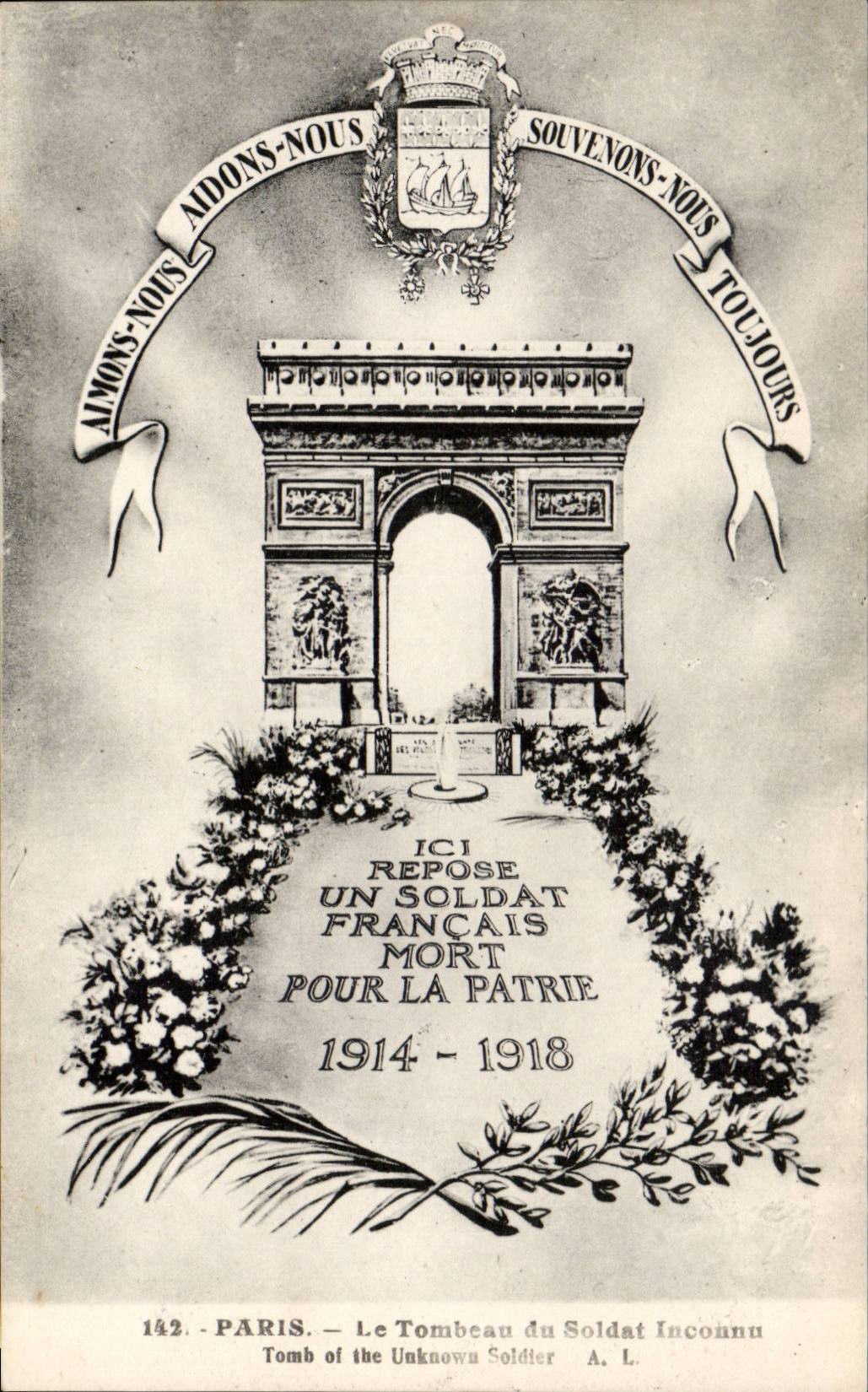Paris CPA Le tombeau du soldat inconnu 