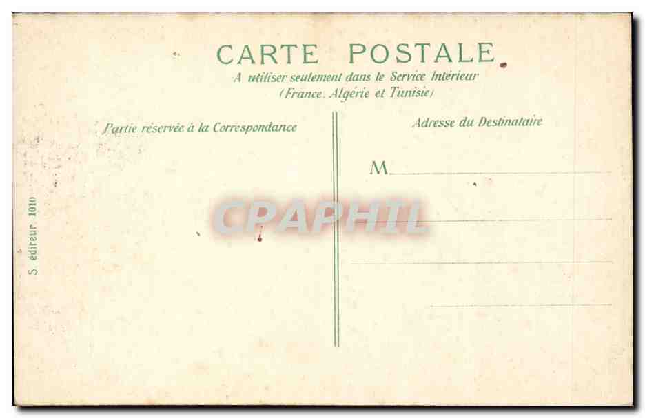 Paris CPA Palais du Trocadero — Rückseite