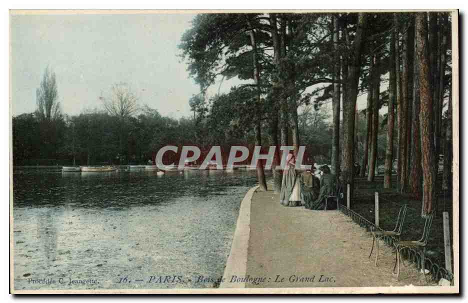 Paris CPA Bois de Boulogne Le grand lac