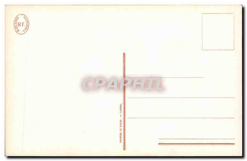 CPA Bibliotheque nationale Les confidences Gravure de Lingee d'apres Freudeberg  — Verso