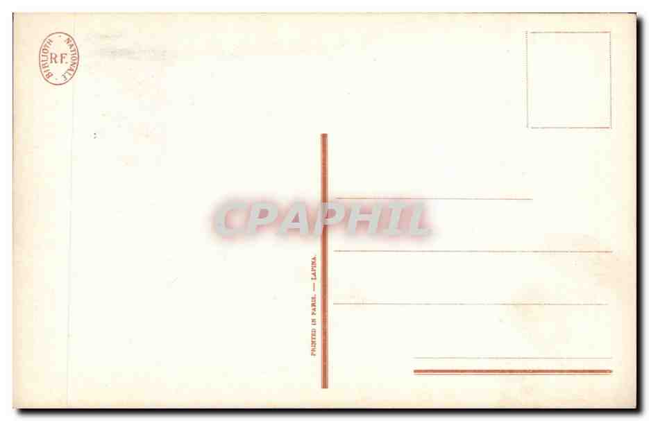 CPA Bibliotheque nationale Le boudoir Gravure de Maleuvre d'apres Freudeberg  — Verso