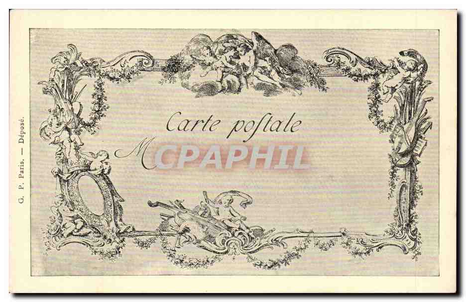 CPA Les chefs d'oeuvre de l'art au 18eme L'amour precepteur 1730 Coypel Lepicie — Rückseite