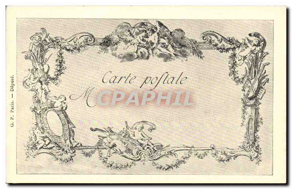 CPA Les chefs d'oeuvre de l'art au 18eme Vignette pour les Confessions du comte de Desrais De Launay — Verso