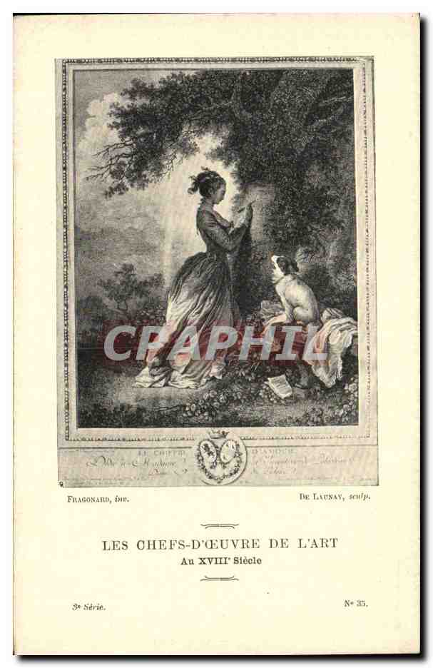 Le Chiffon — Diderot et Madame — Les Chefs-d'Œuvre de l'Art Au XVIIIe Siècle — De Launay, sculp. — 3e Série, N° 35