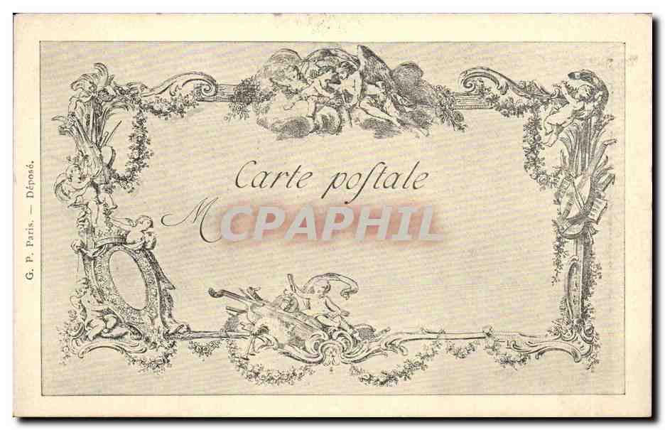 CPA Les chefs d'oeuvre de l'art au 18eme Le baiser a la derobee Fragonard Regnault — Verso