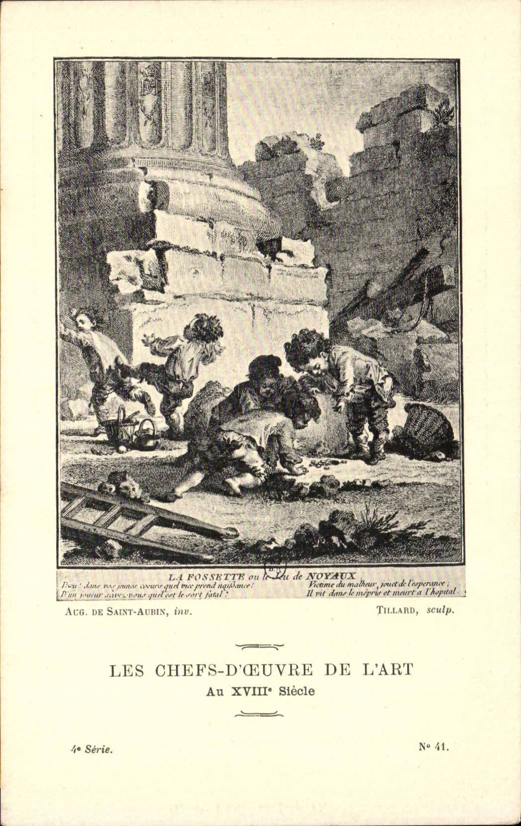 CPA Les chefs d'oeuvre de l'art au 18eme La Possette de Noyaux De Saint Aubin Tillard