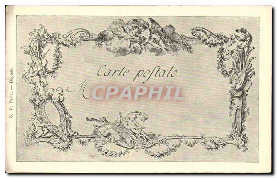 CPA Les chefs d'oeuvre de l'art au 18eme La Possette de Noyaux De Saint Aubin Tillard — Rückseite