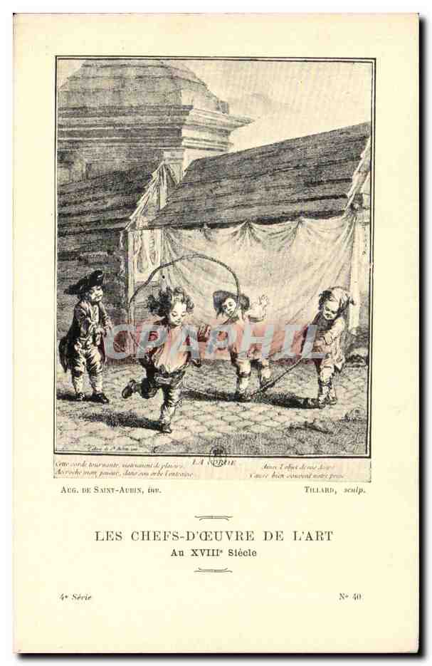 CPA Les chefs d'oeuvre de l'art au 18eme La corde De Saint Aubin Tillard