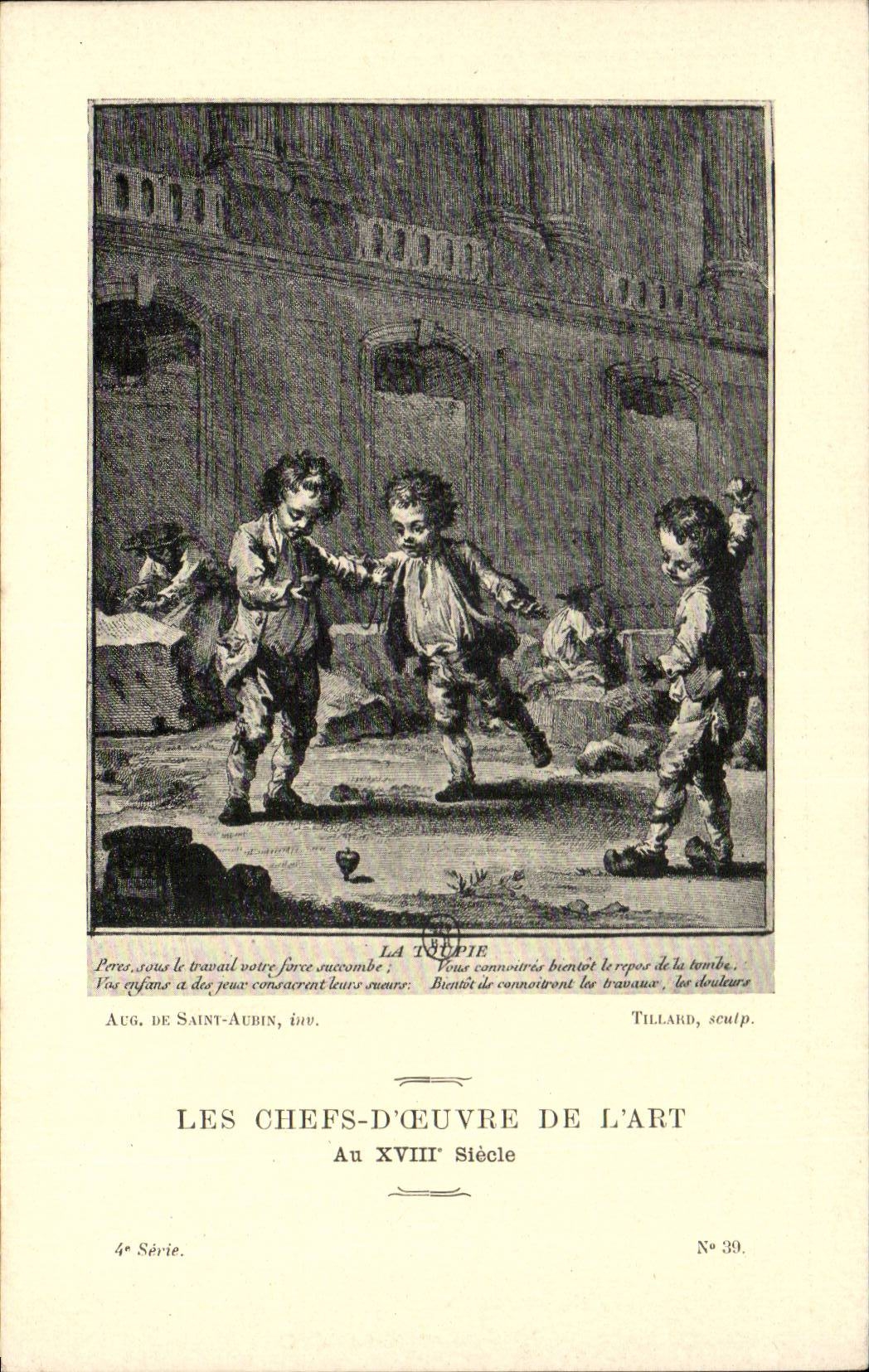 CPA Les chefs d'oeuvre de l'art au 18eme La toupie De Saint Aubin Tillard
