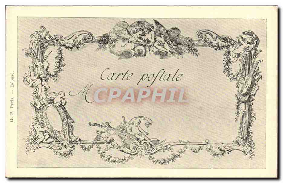 CPA Les chefs d'oeuvre de l'art au 18eme La toupie De Saint Aubin Tillard — Verso