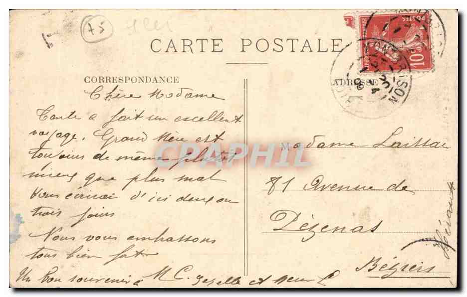 Paris CPA Notre Dame — Verso