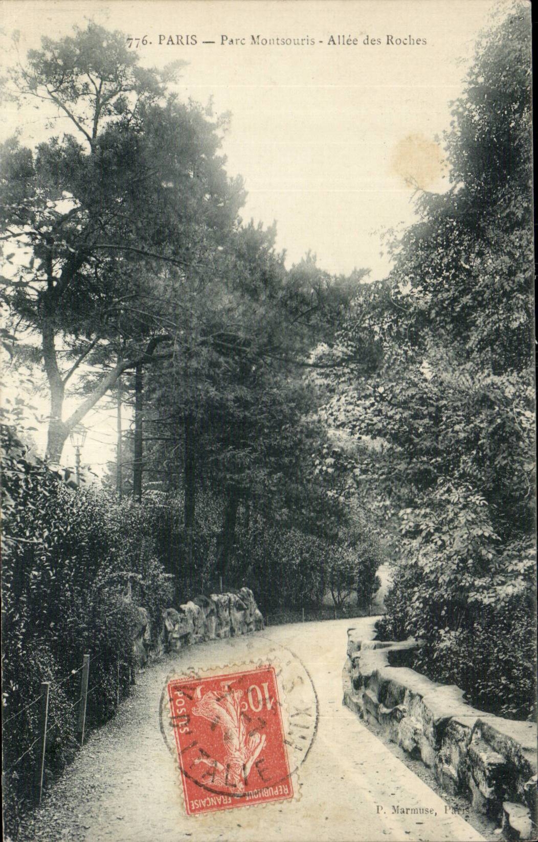Paris CPA Parc Montsouris Allee des roches