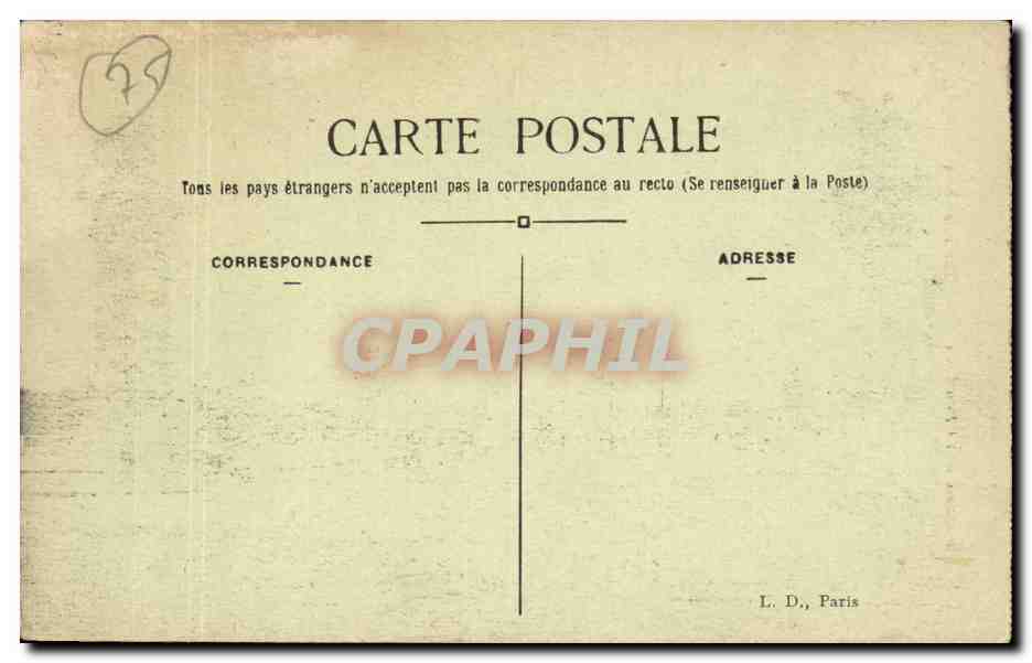 CPA Paris Le Pantheon — Rückseite