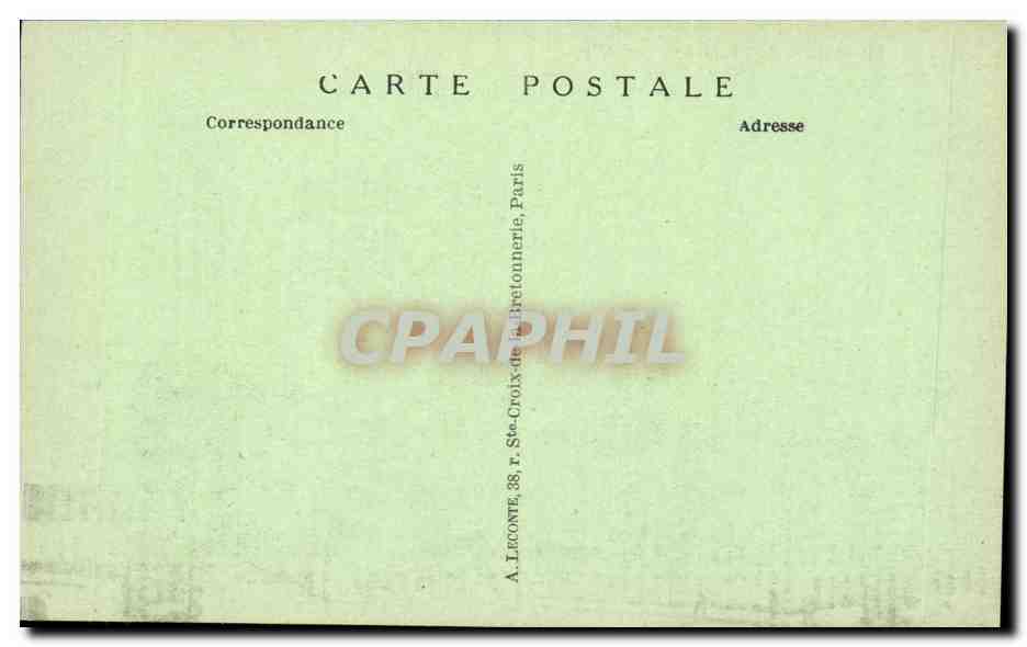 Paris CPA Sacre Coeur Montmartre — Rückseite