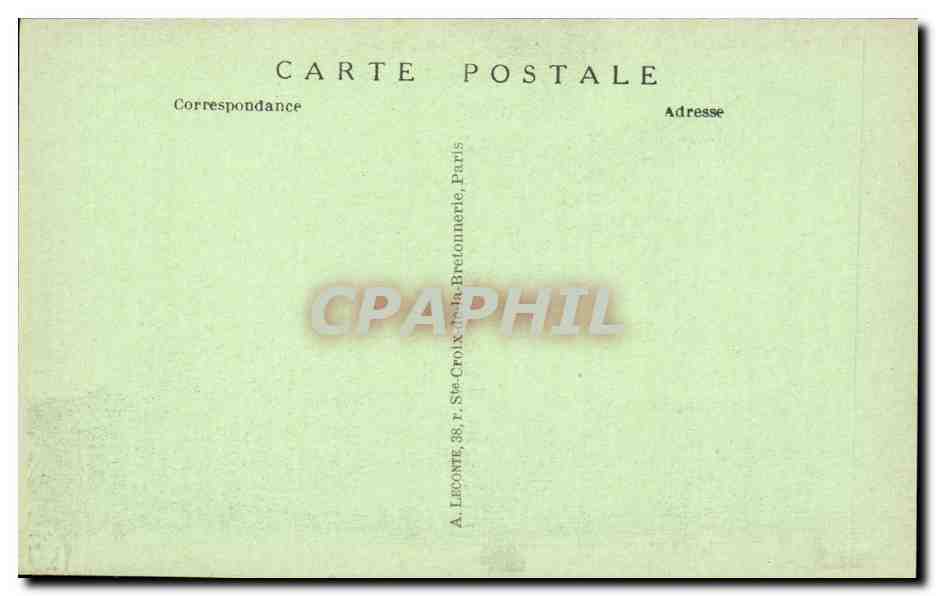 Paris CPA Le Grand palais — Verso