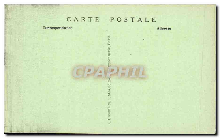 Paris CPA Tombeau du soldat inconnu — Rückseite
