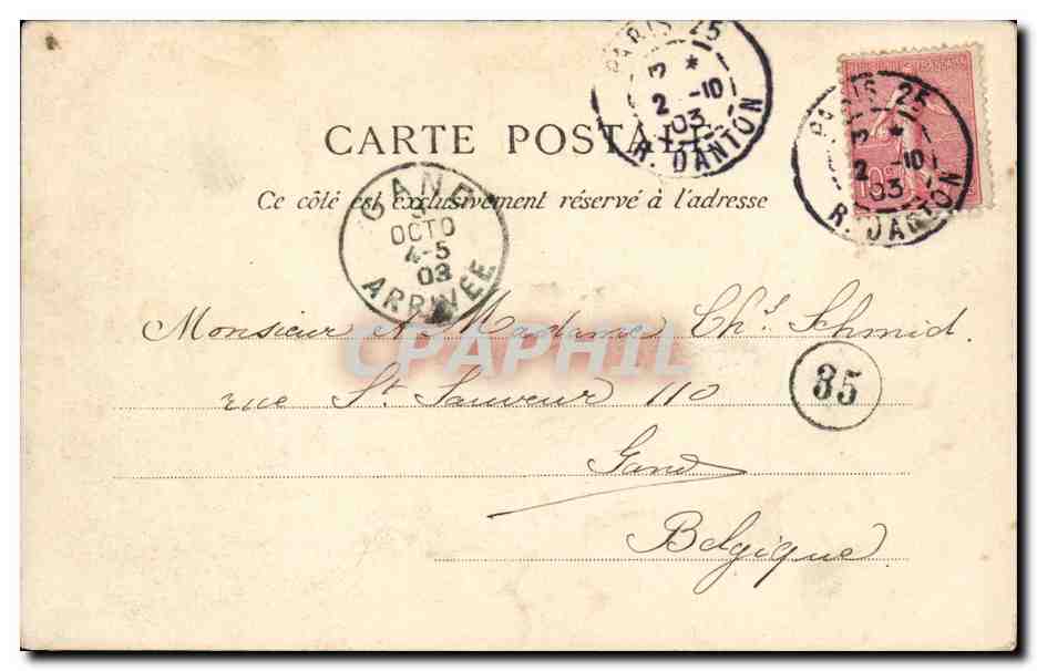 Paris CPA La Liberte eclairant le monde offerte par la colonie americaine  — Rückseite